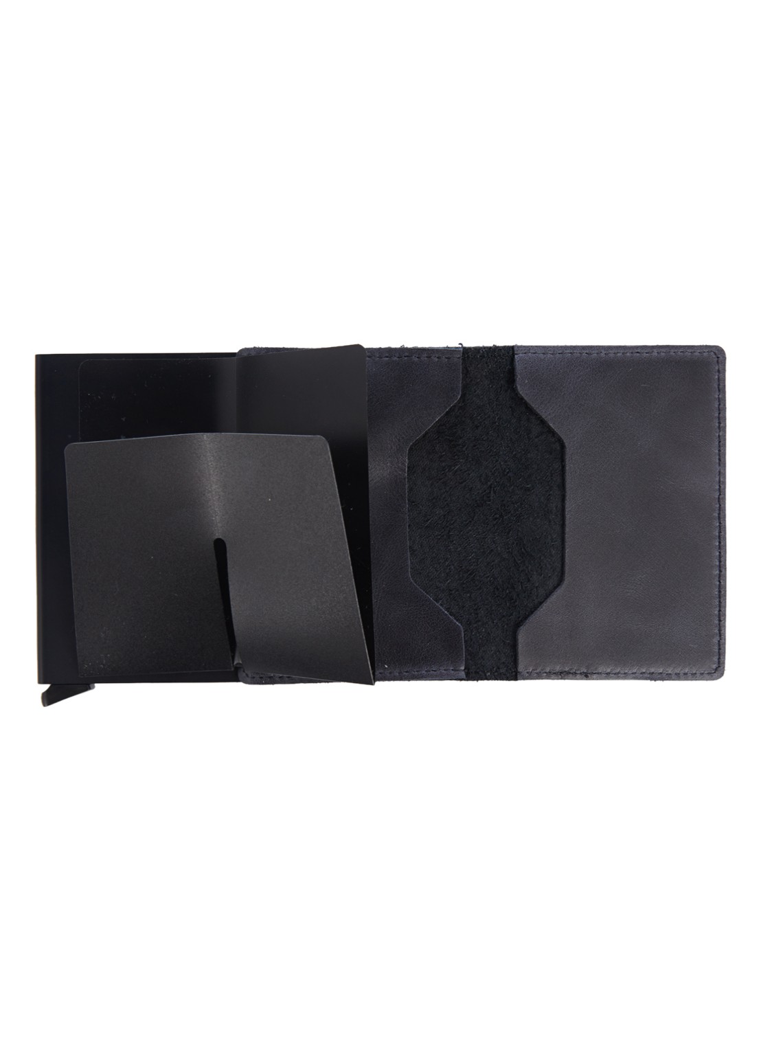 Secrid Slimwallet Wallet pasjeshouder van leer - detail 3 antraciet