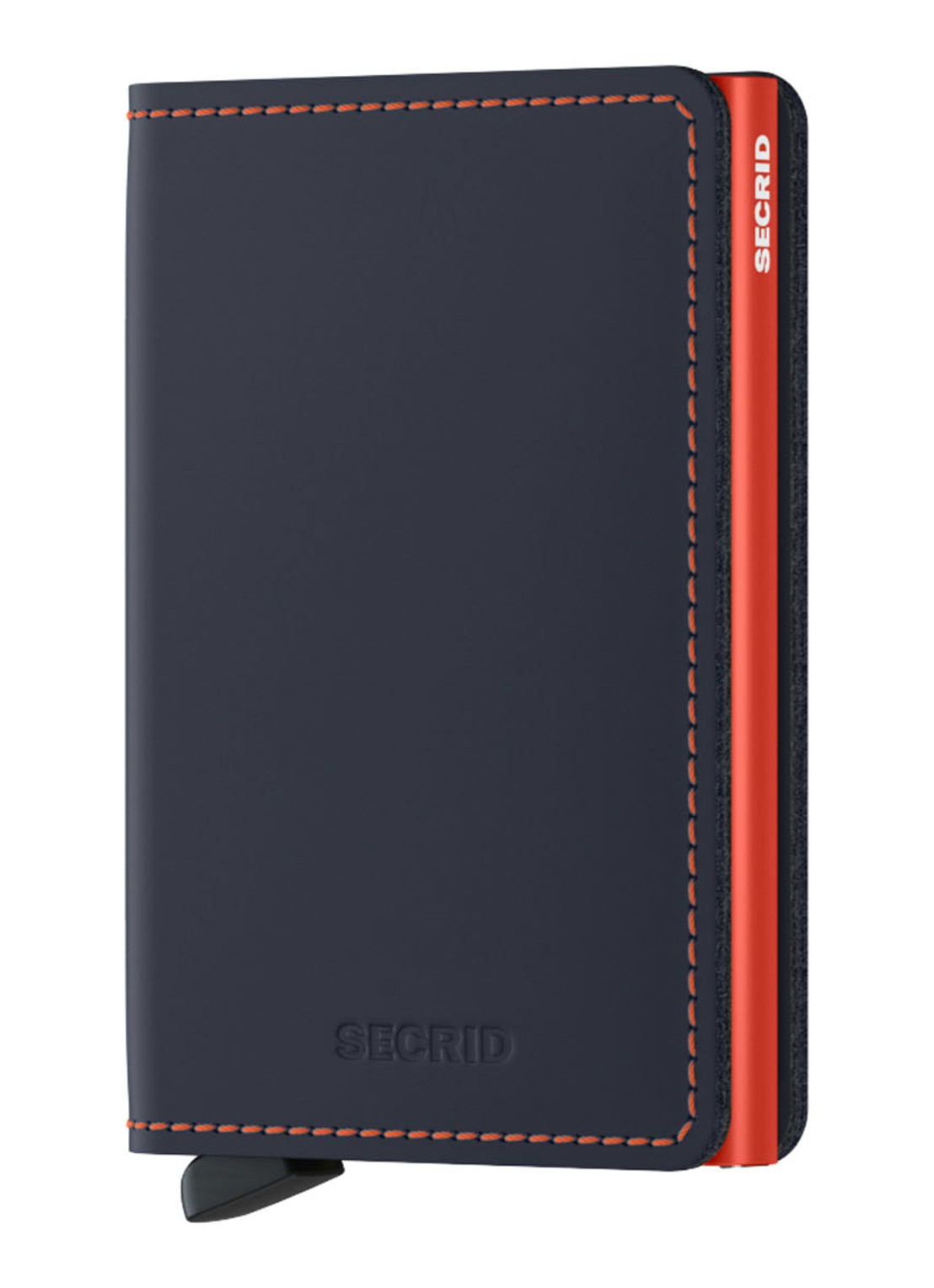 Secrid Slimwallet Wallet pasjeshouder van leer - voorkant 4 donkerblauw