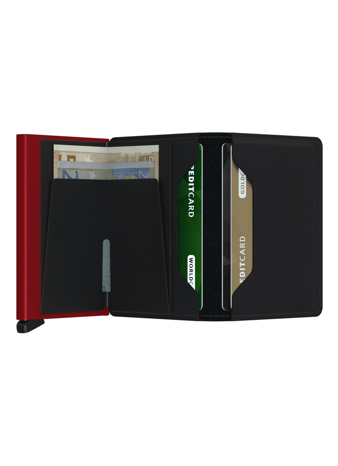 Secrid Slimwallet Wallet pasjeshouder van leer - detail 4 zwart
