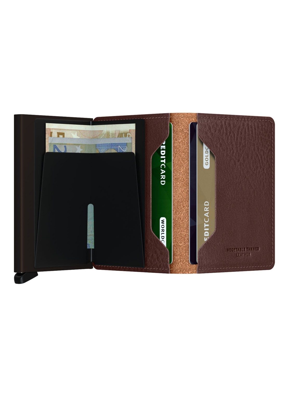 Secrid Slimwallet Wallet pasjeshouder van leer - detail 4 mahoniebruin