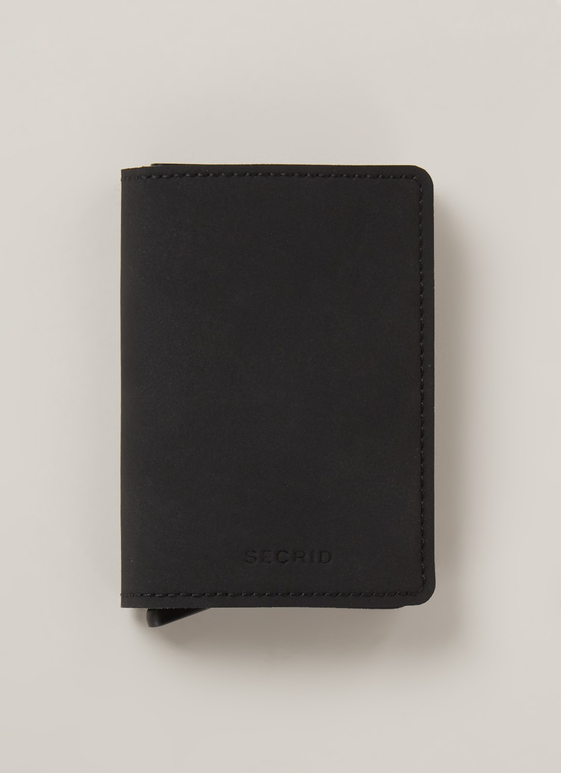 Secrid Soft Touch portemonnee van vegan leer - voorkant 2 zwart