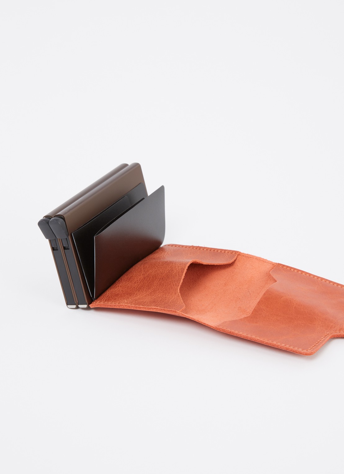 Secrid Twinwallet pasjeshouder van leer - voorkant 3 orange