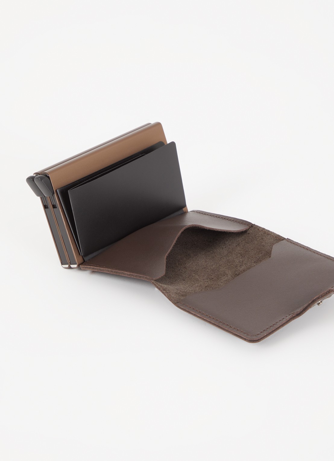 Secrid Twinwallet pasjeshouder van leer - voorkant 3 donkerbruin