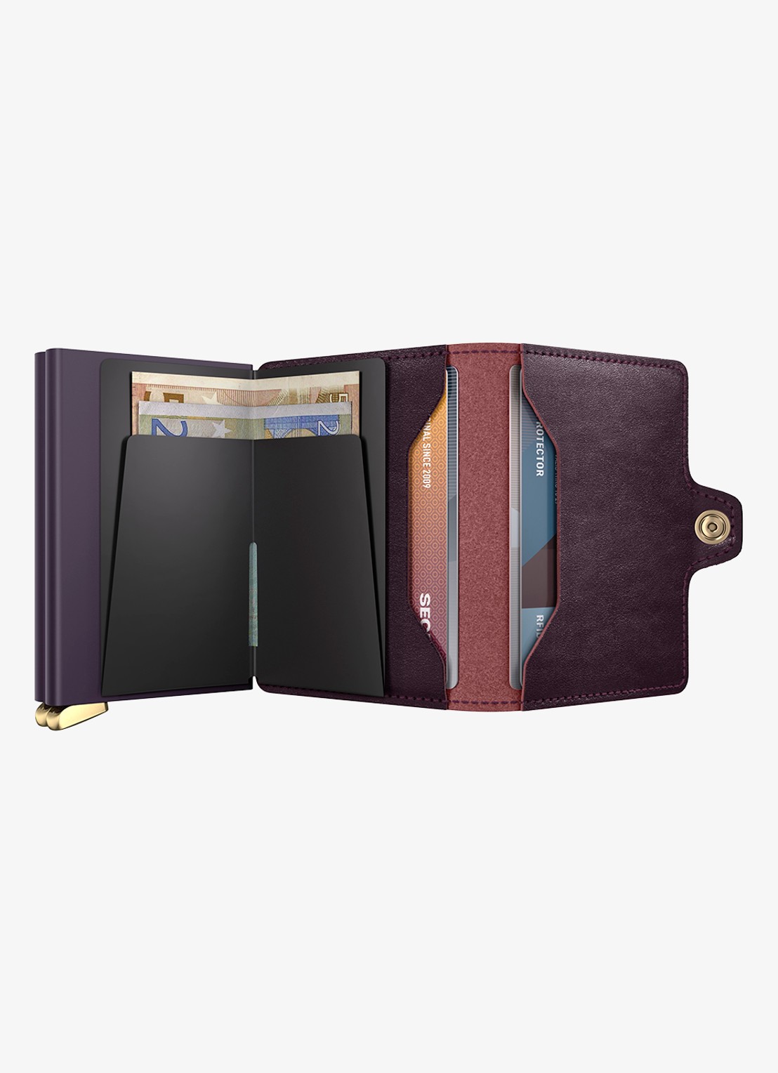 Secrid Twinwallet+ pasjeshouder van leer - detail 5 aubergine