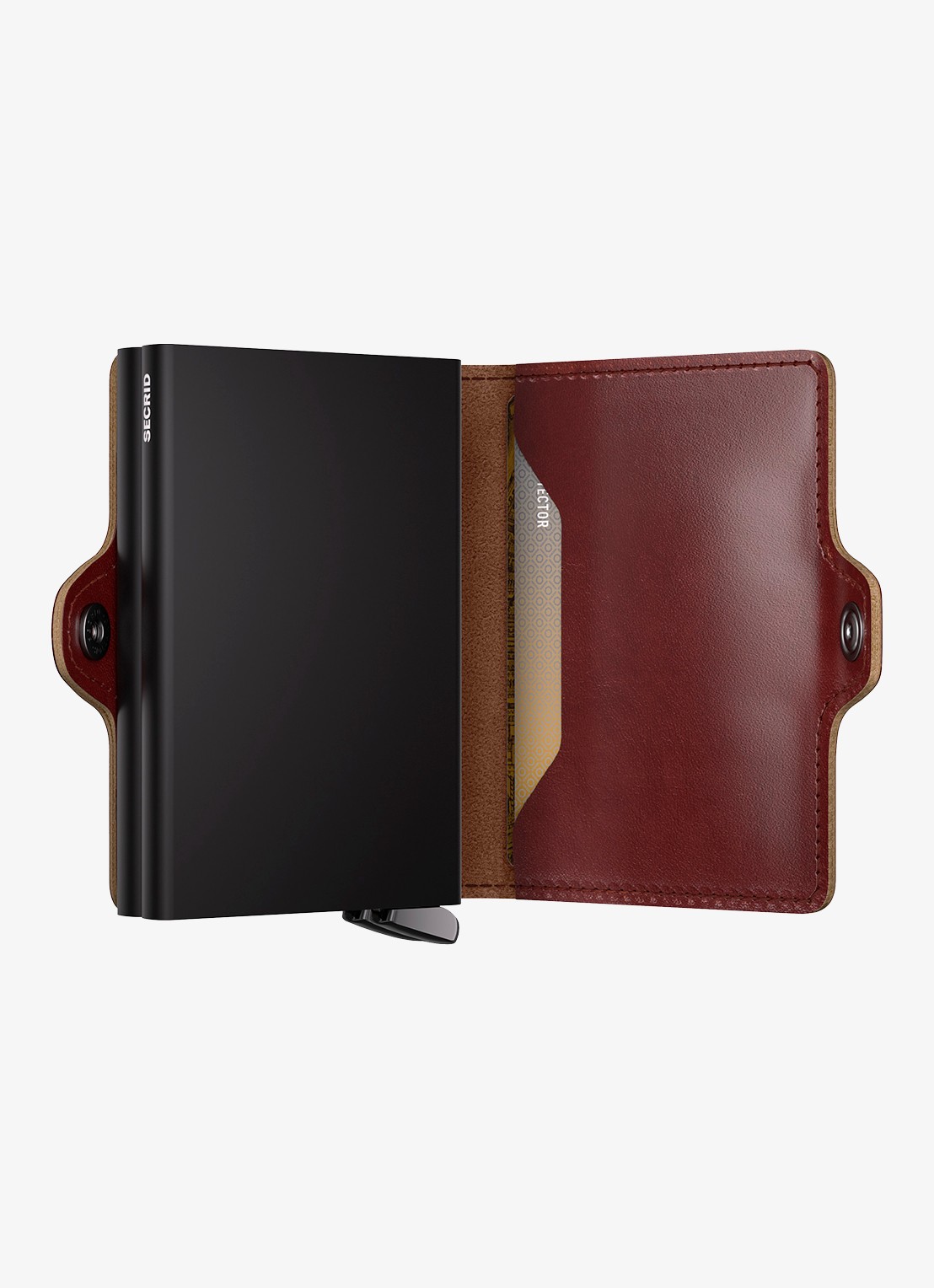 Secrid Twinwallet+ pasjeshouder van leer - detail 2 bruin