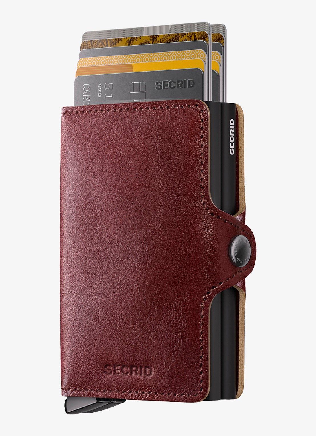 Secrid Twinwallet+ pasjeshouder van leer - voorkant 5 bruin