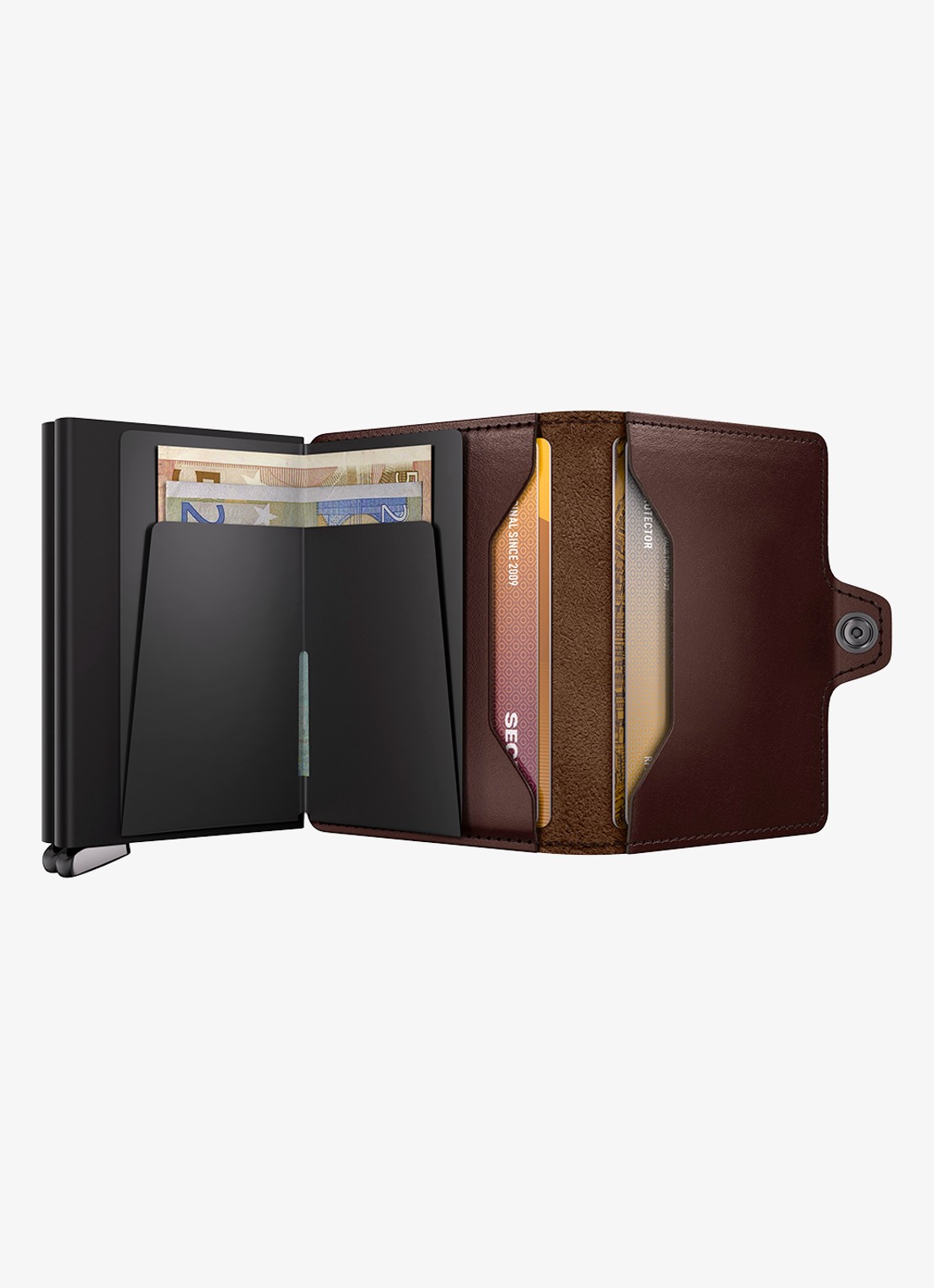 Secrid Twinwallet+ pasjeshouder van leer - detail 4 donkerbruin