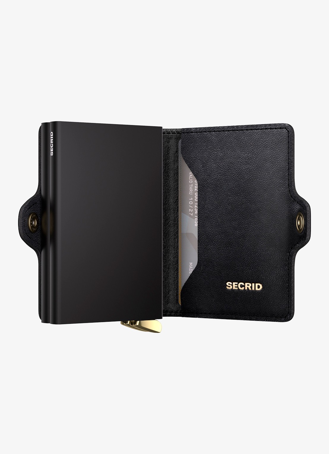 Secrid Twinwallet+ pasjeshouder van leer - detail 4 zwart