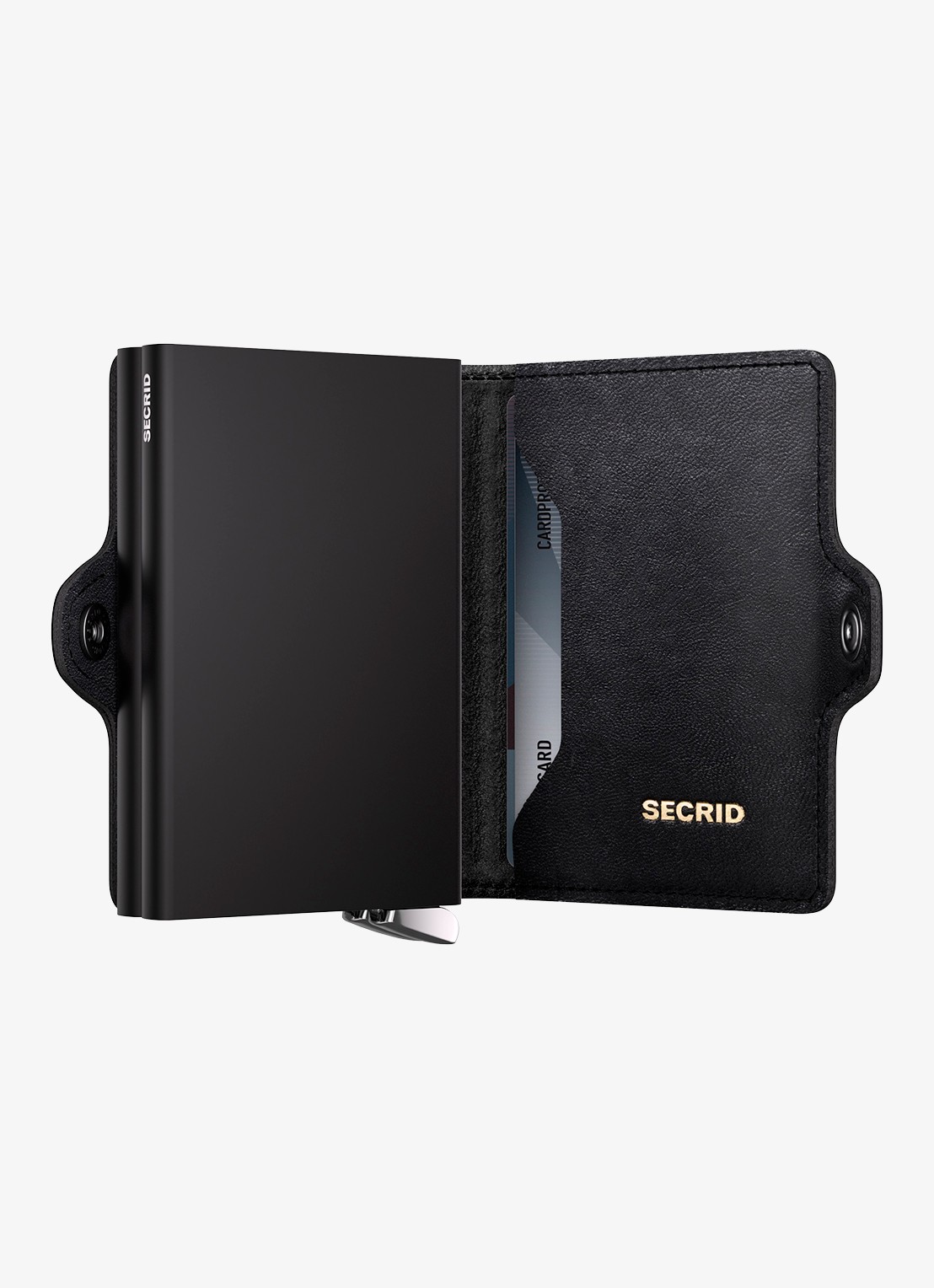 Secrid Twinwallet+ pasjeshouder van leer - detail 4 zwart