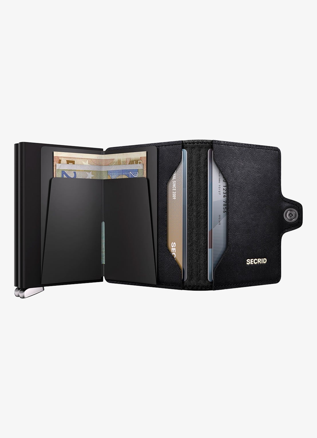 Secrid Twinwallet+ pasjeshouder van leer - detail 5 zwart