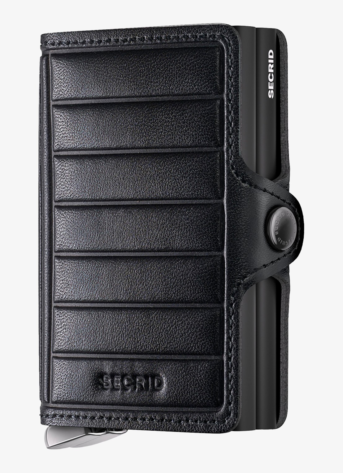 Secrid Twinwallet+ pasjeshouder van leer - voorkant 3 zwart