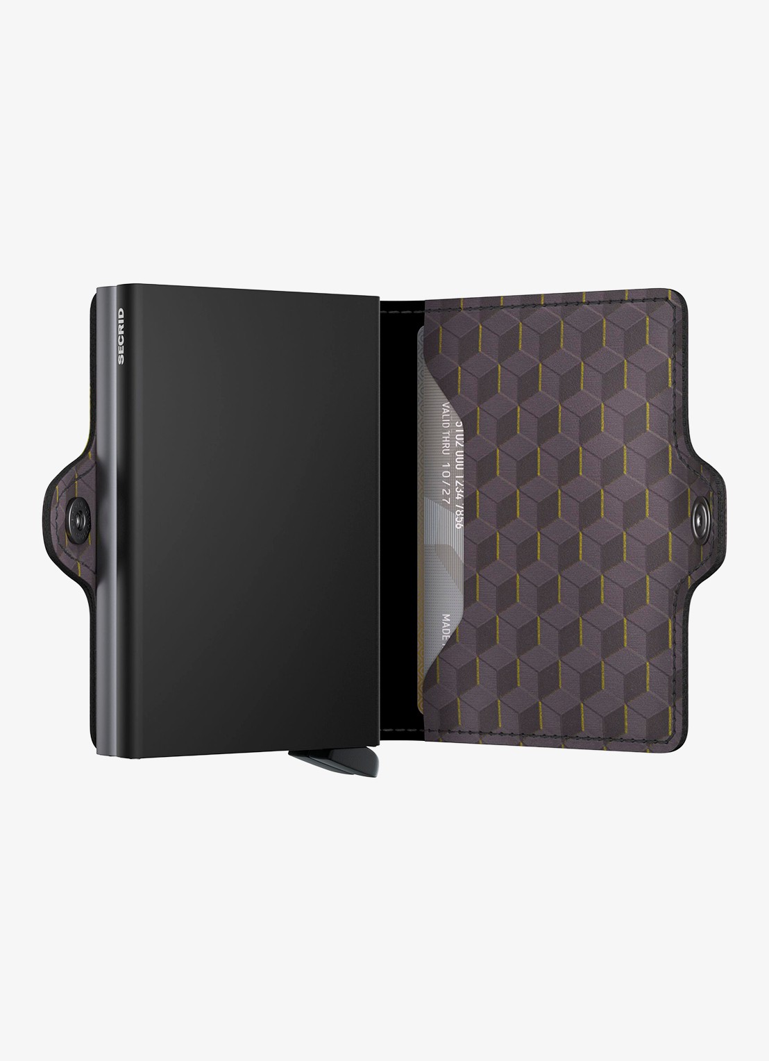 Secrid Twinwallet pasjeshouder van leer - detail antraciet