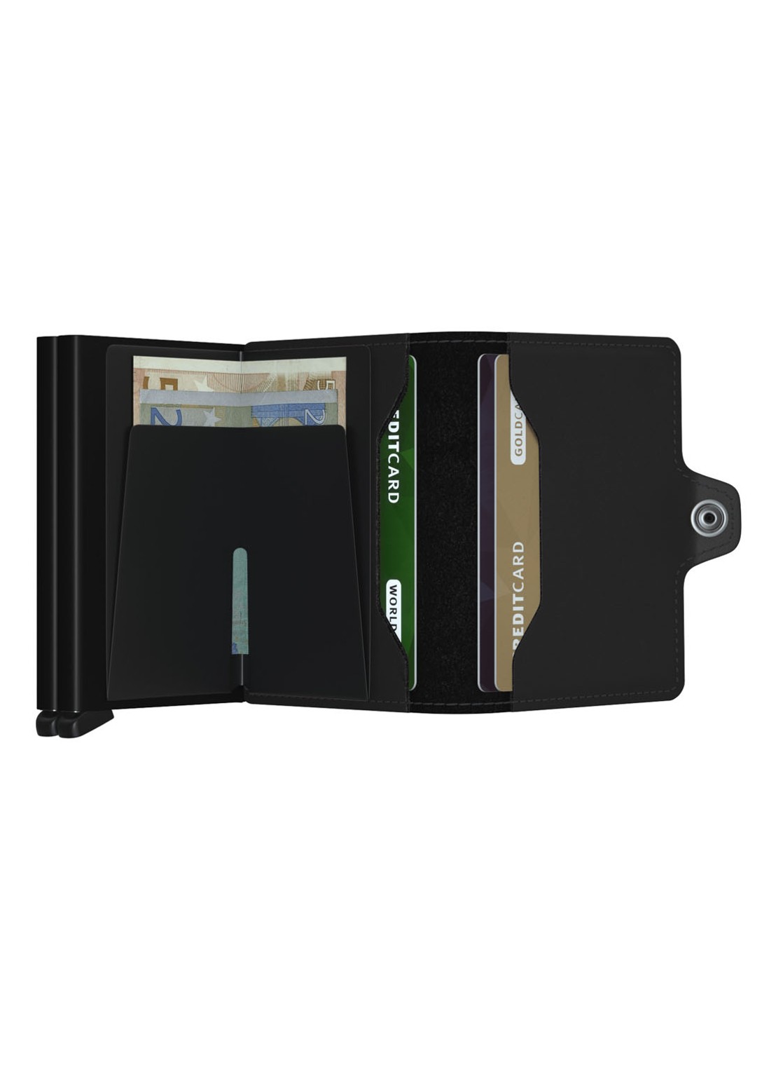 Secrid Twinwallet Wallet pasjeshouder van leer - detail 4 zwart