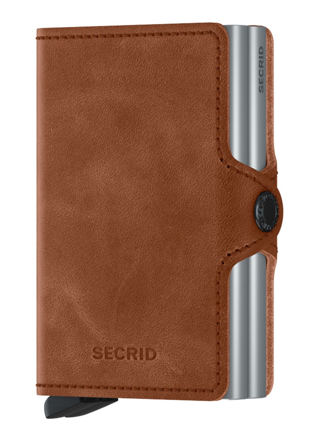 Secrid Twinwallet Wallet pasjeshouder van leer - voorkant 4 bruin