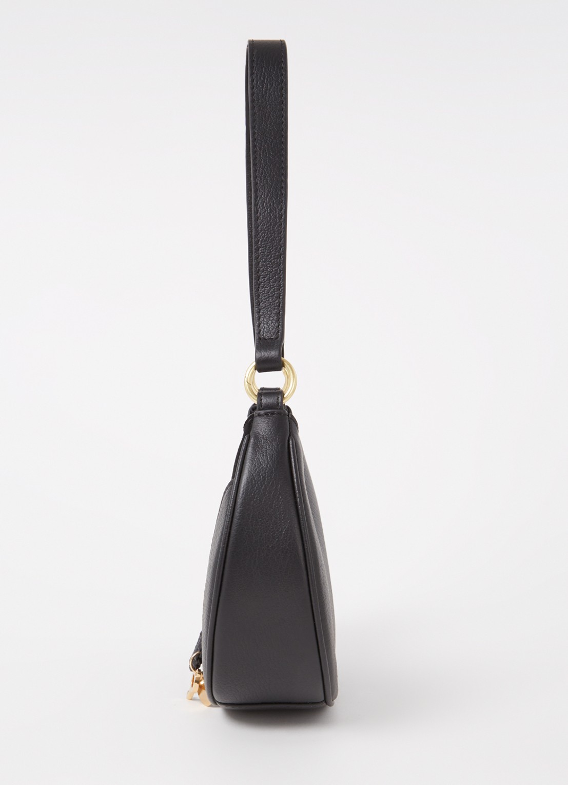 See By Chloé Hana Half Moon schoudertas van leer met suède details - detail 5 zwart