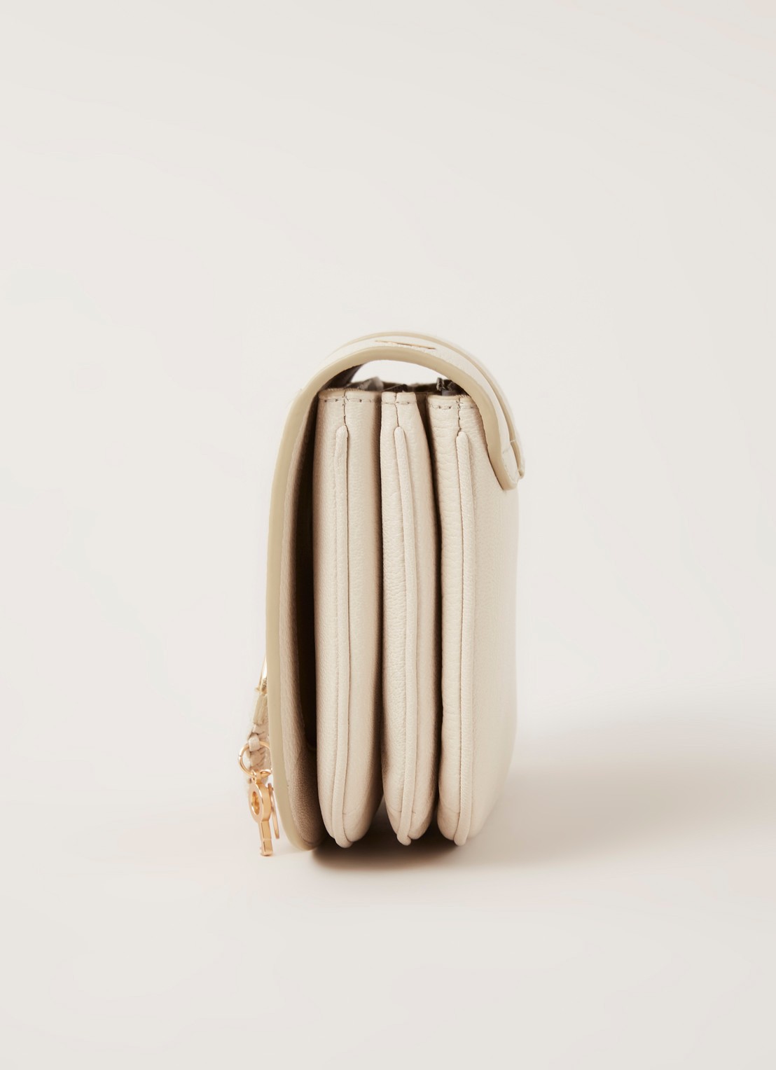 See By Chloé Hana Medium crossbodytas van leer - detail 4 creme