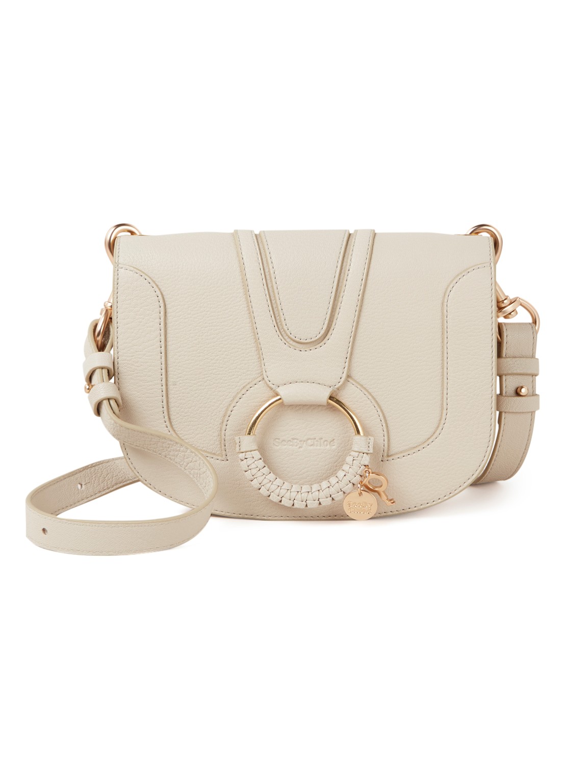 See By Chloé Hana Medium crossbodytas van leer - voorkant creme