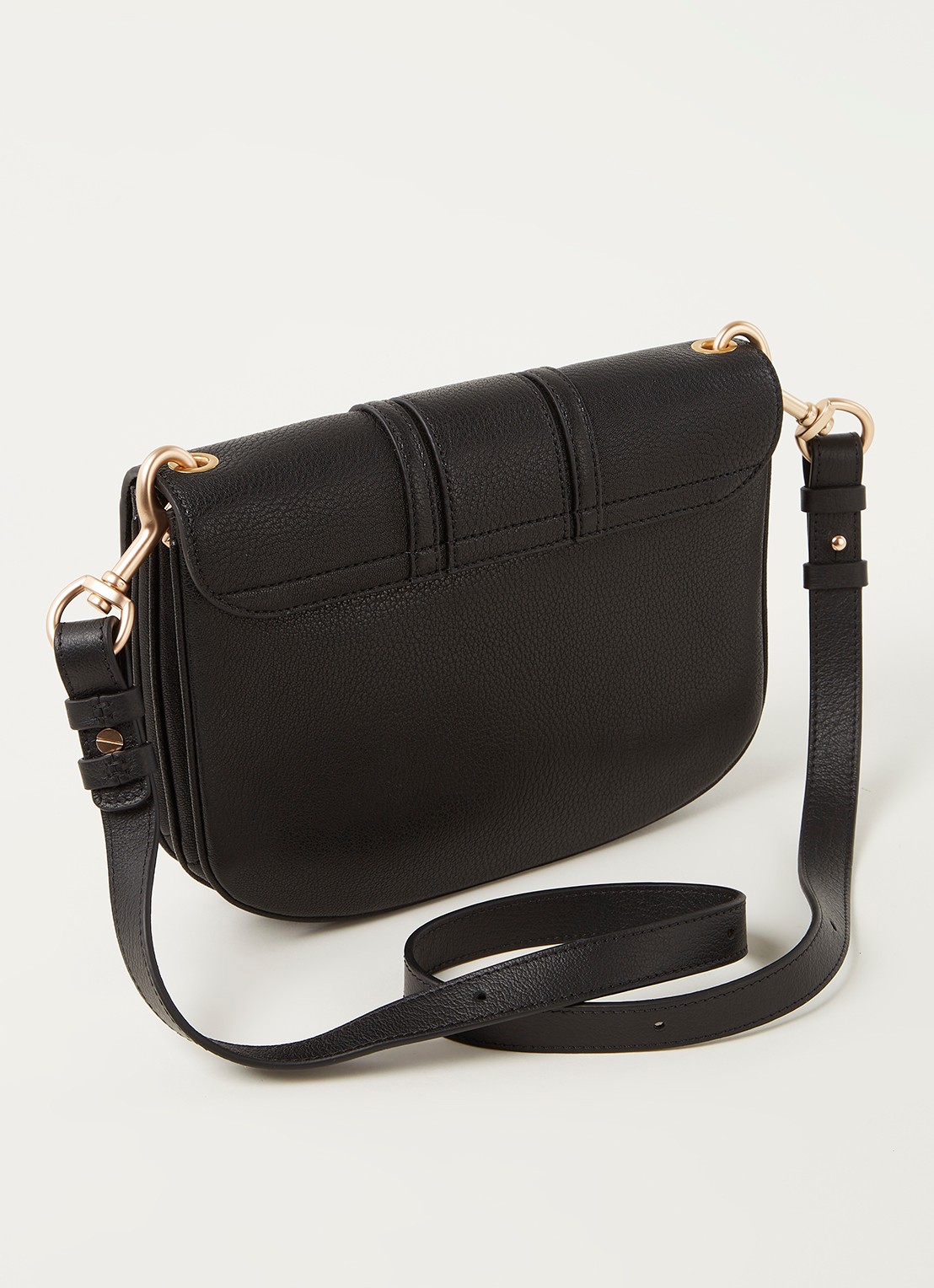 See By Chloé Hana Medium crossbodytas van leer - detail 3 zwart