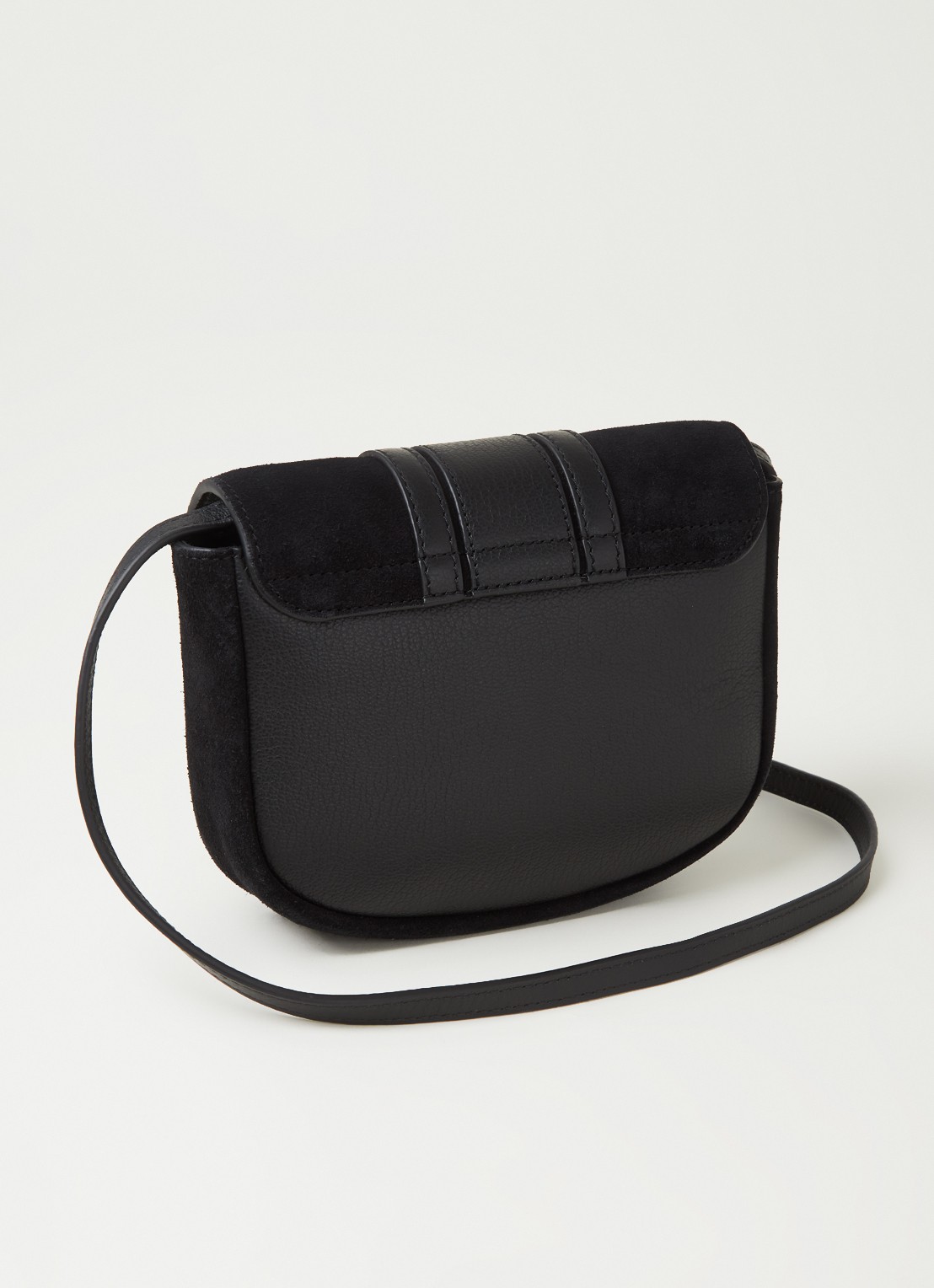 See By Chloé Hana Mini crossbodytas van geitenleer - achterkant zwart