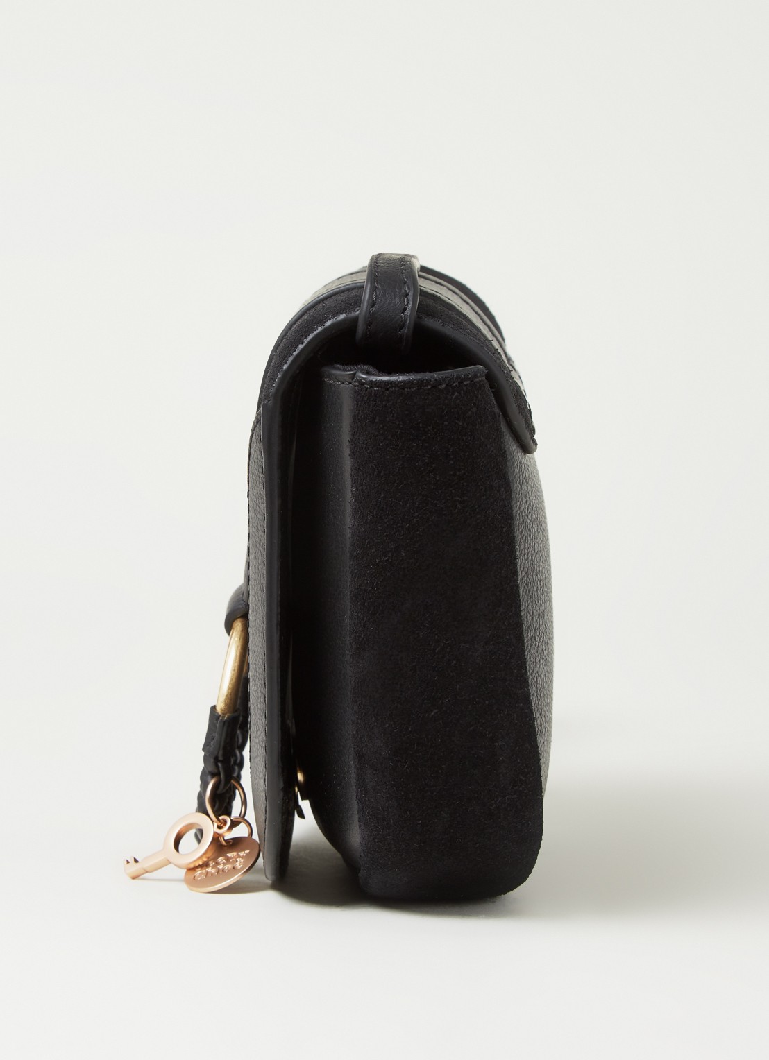 See By Chloé Hana Mini crossbodytas van geitenleer - detail 3 zwart