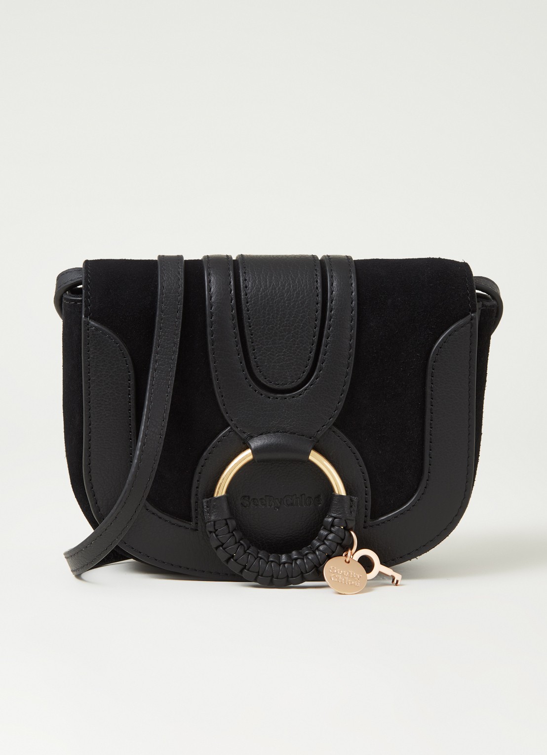 See By Chloé Hana Mini crossbodytas van geitenleer - voorkant 5 zwart