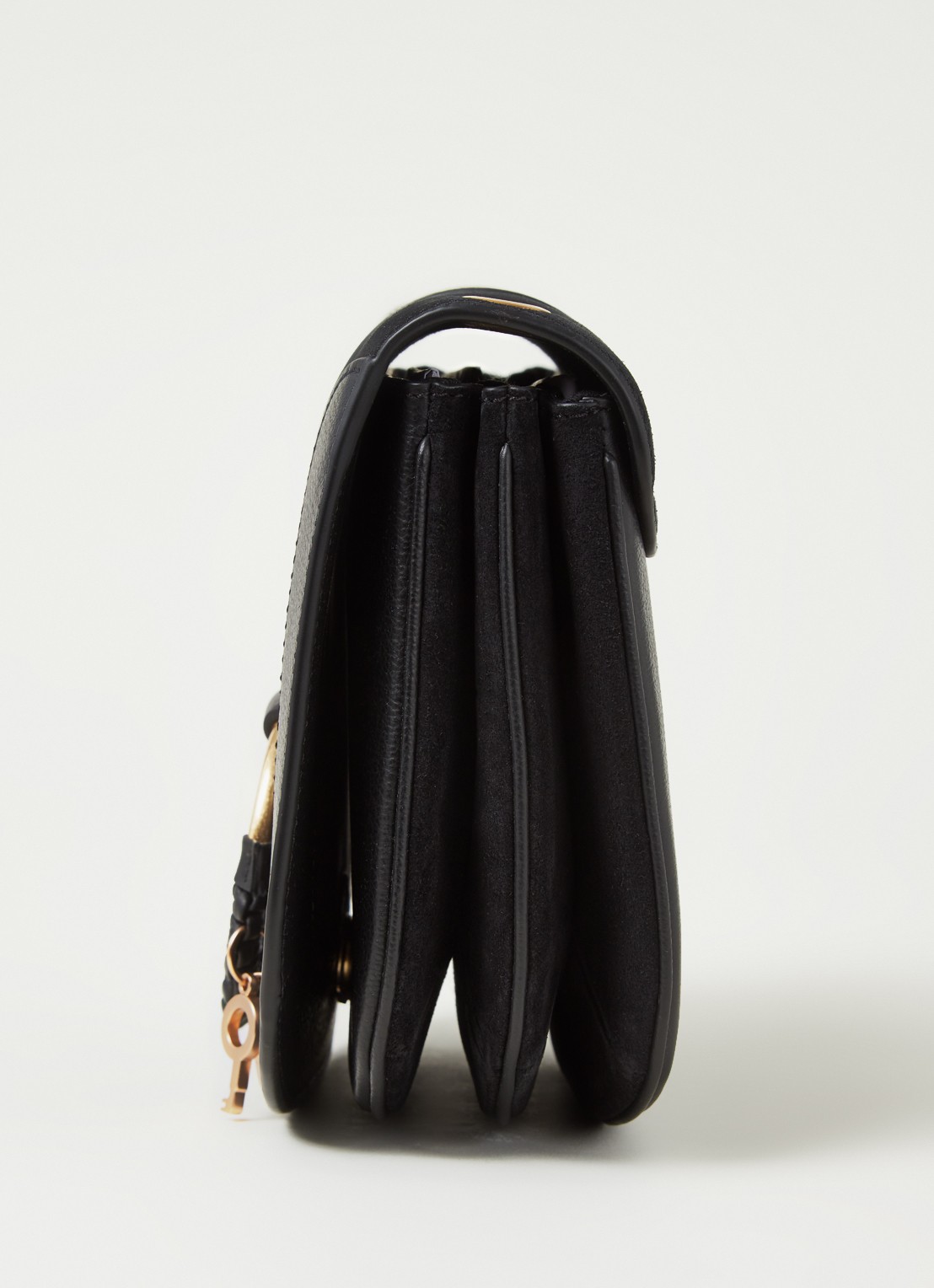 See By Chloé Hana Small crossbodytas van leer met suède details - detail 3 zwart