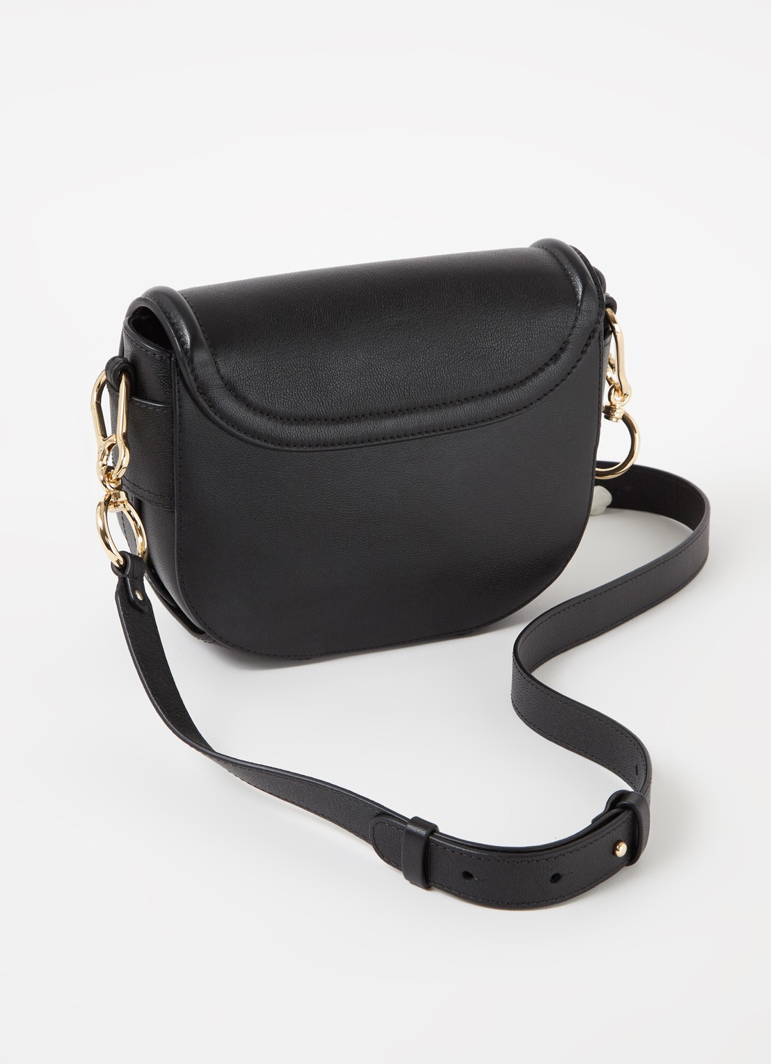 See By Chloé Mara crossbodytas van leer - achterkant 3 zwart