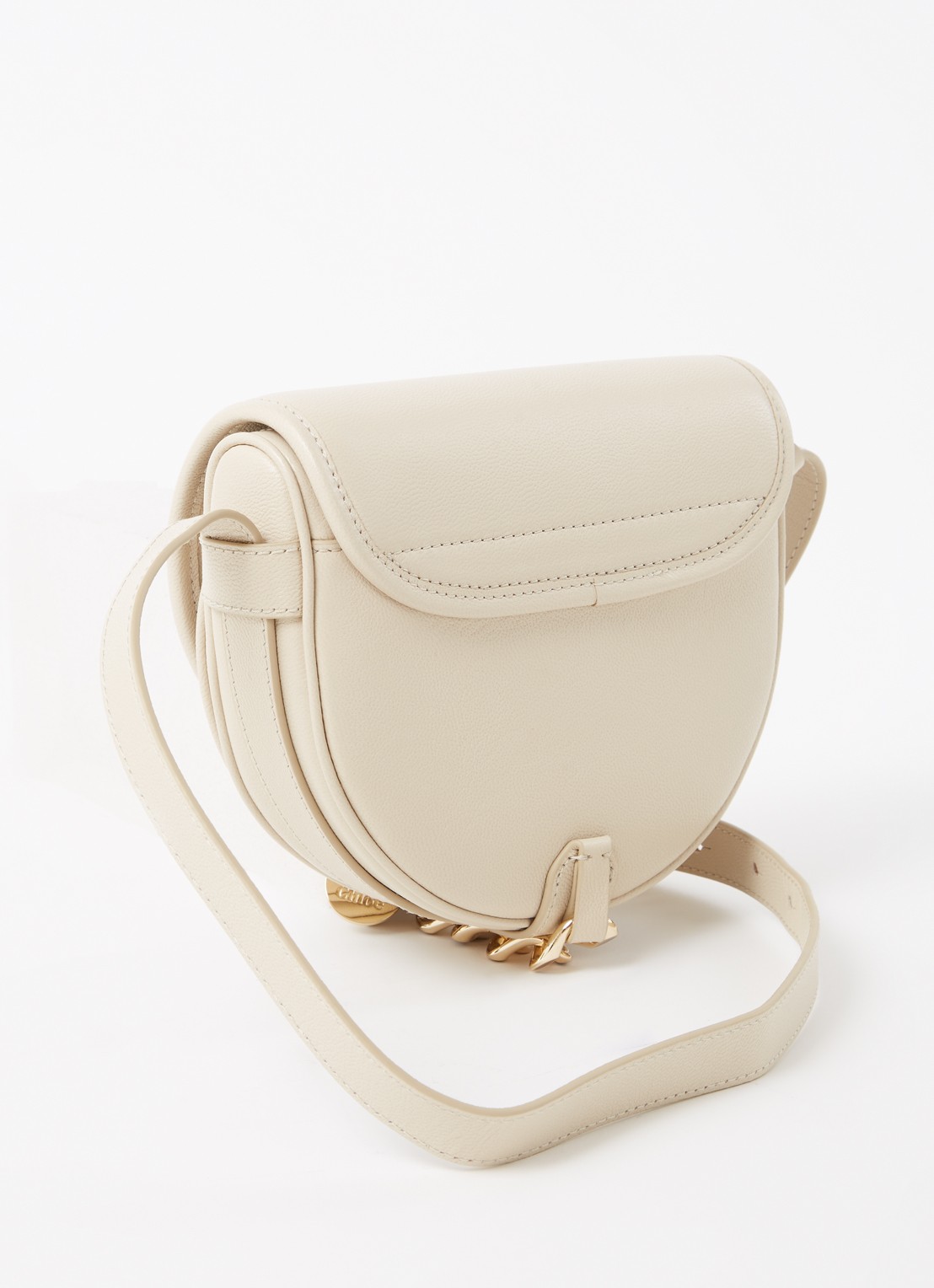 See By Chloé Mara crossbodytas van leer - achterkant 3 beige
