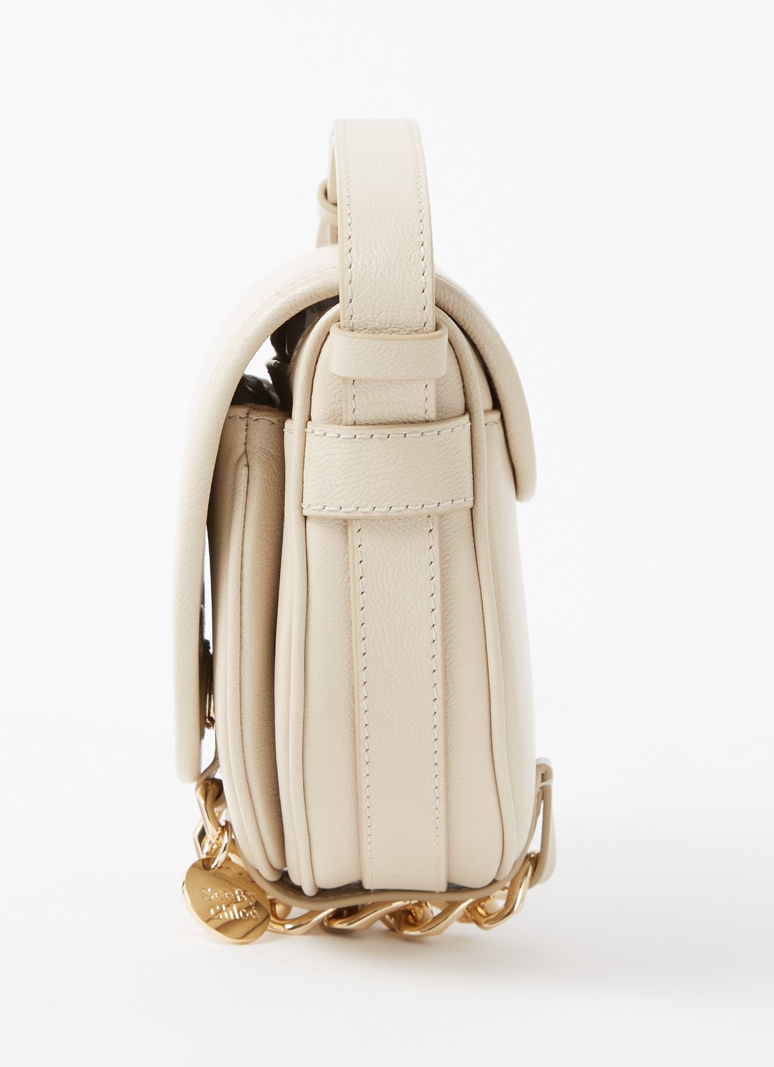 See By Chloé Mara crossbodytas van leer - detail 5 beige