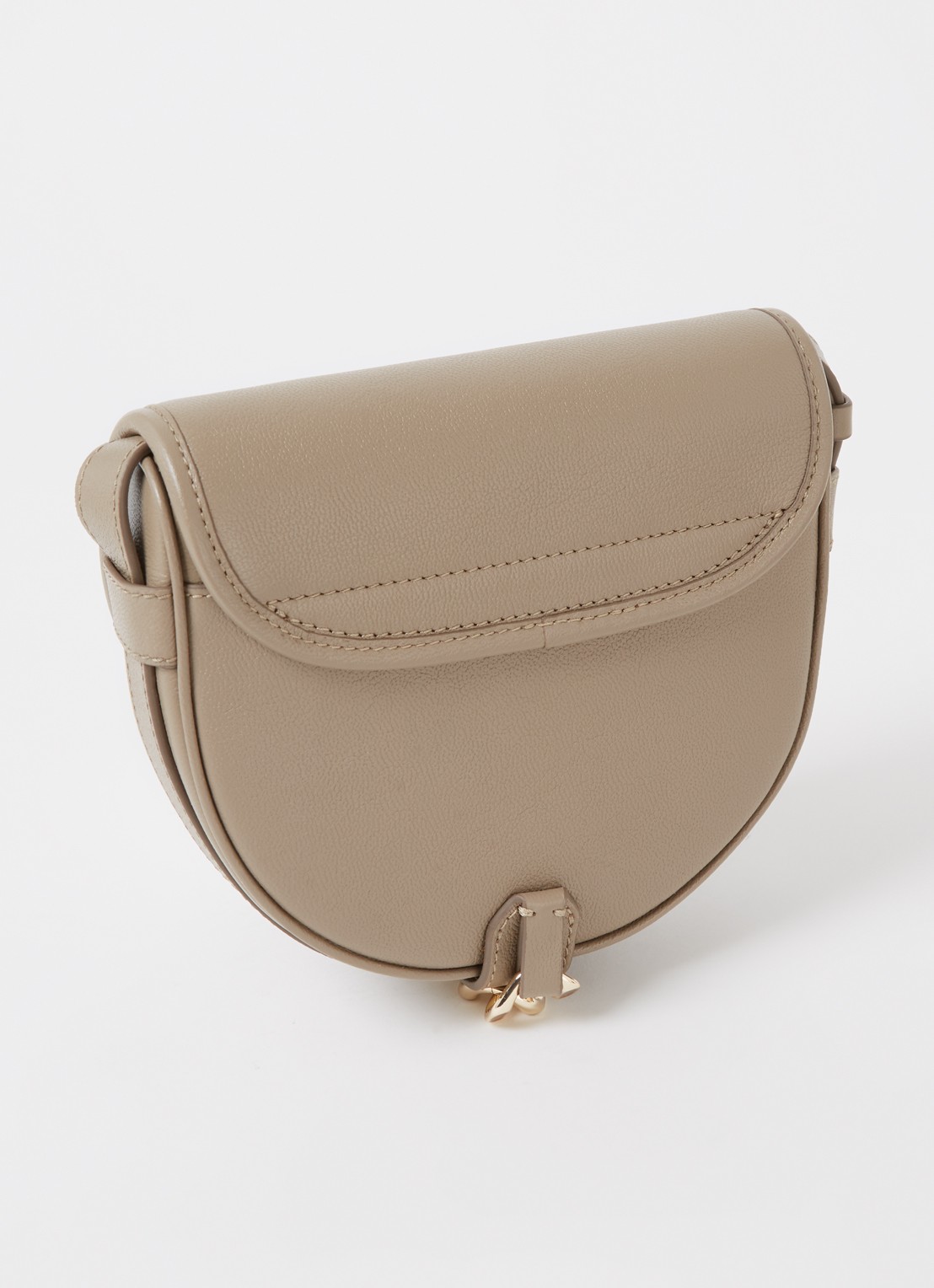 See By Chloé Mara crossbodytas van leer - achterkant 3 taupe