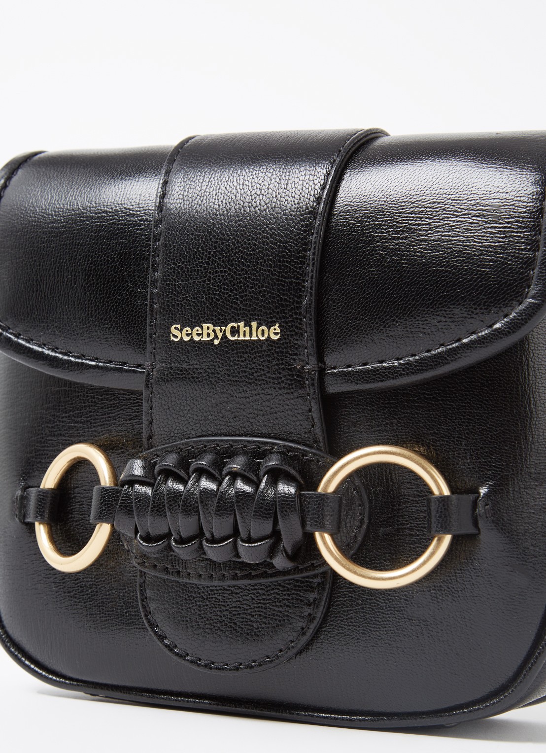 See By Chloé Saddie schoudertas van geitenleer - detail 4 zwart