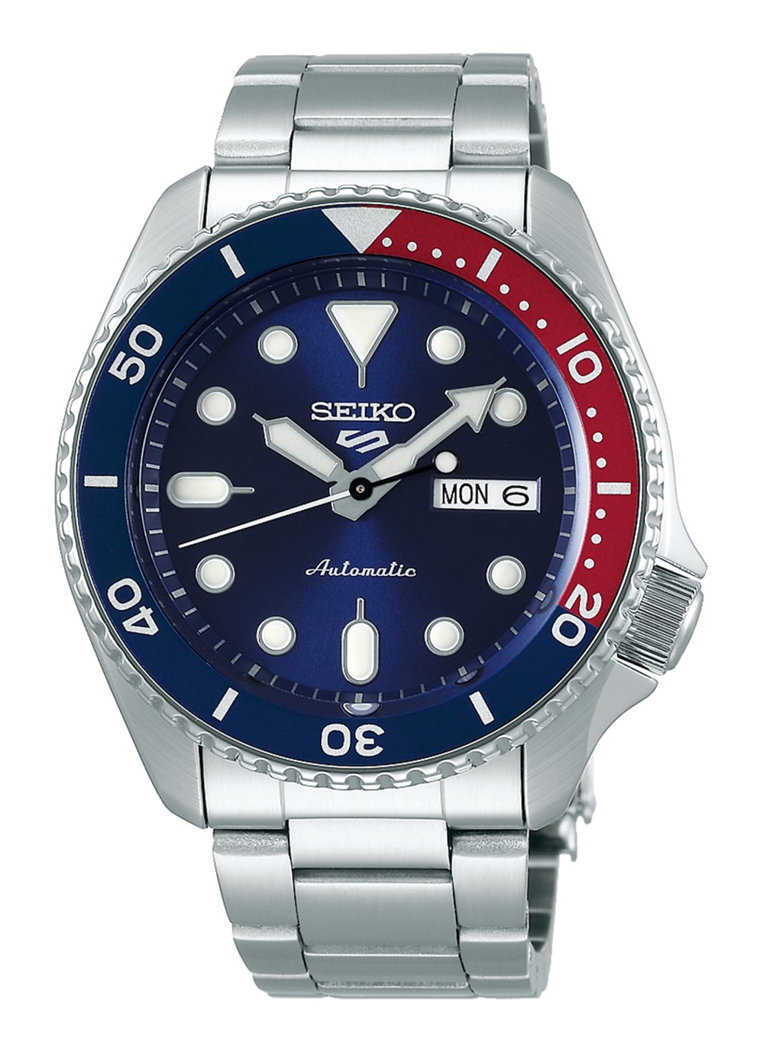 Seiko 5 Sports Automatic horloge SRPD53K1 - voorkant zilver