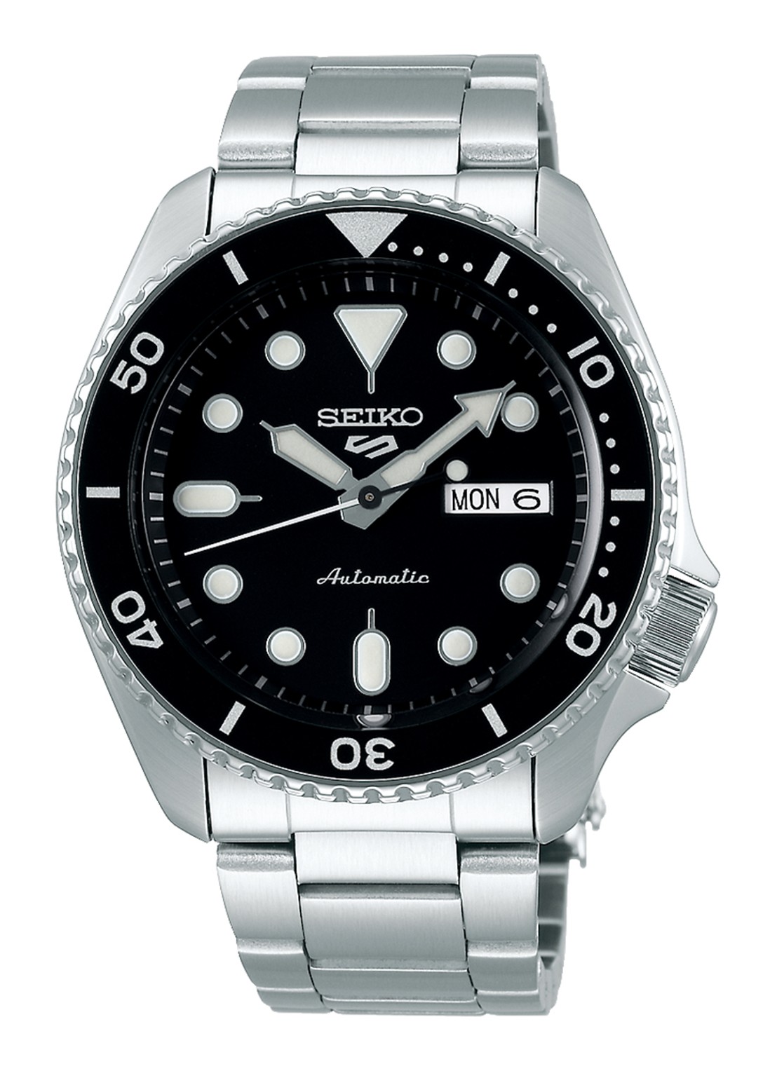 Seiko 5 Sports Automatic horloge SRPD55K1 - voorkant zilver