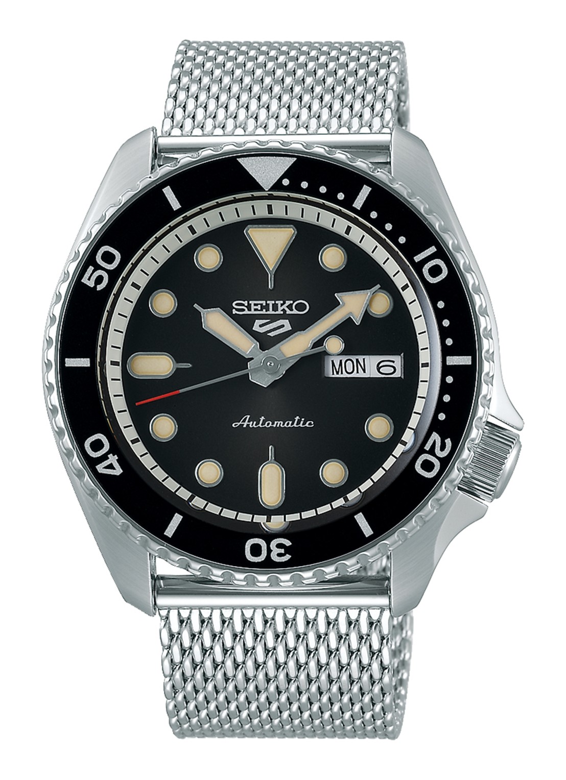 Seiko 5 Sports Automatic horloge SRPD73K1 - voorkant zilver