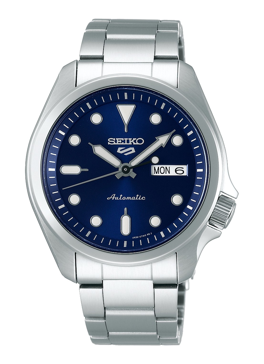 Seiko 5 Sports Automatic horloge SRPE53K1 - voorkant zilver