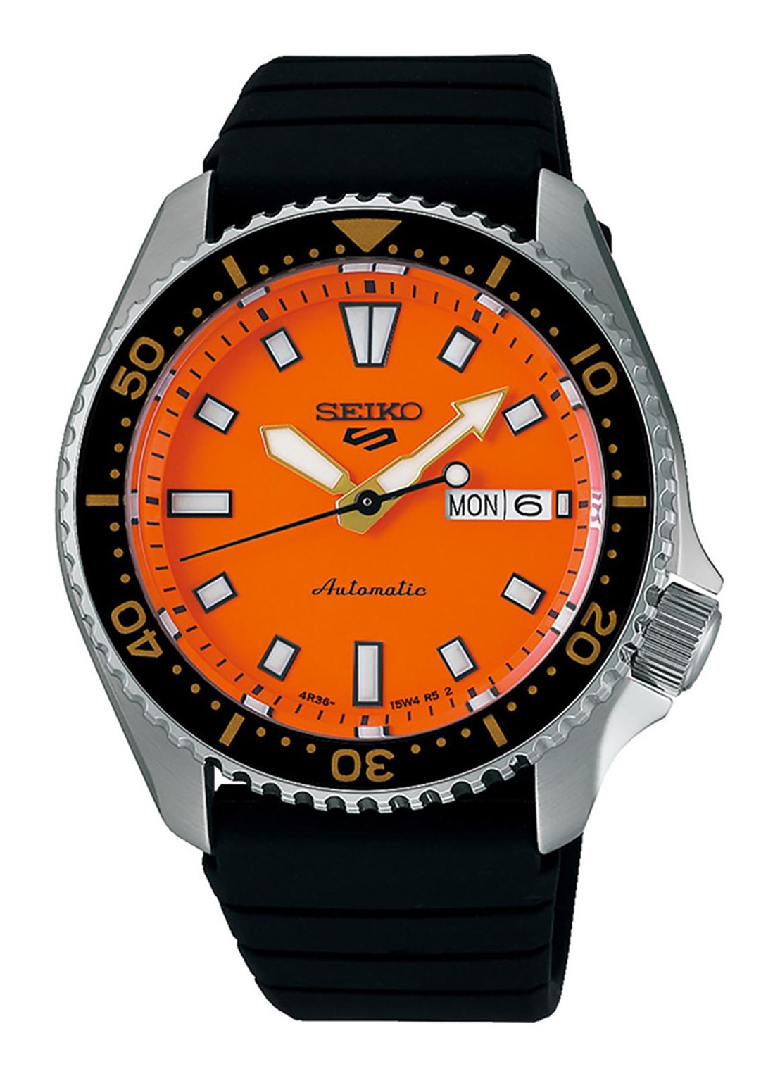 Seiko 5 Sports Automatic horloge SRPL89K1 - voorkant zwart