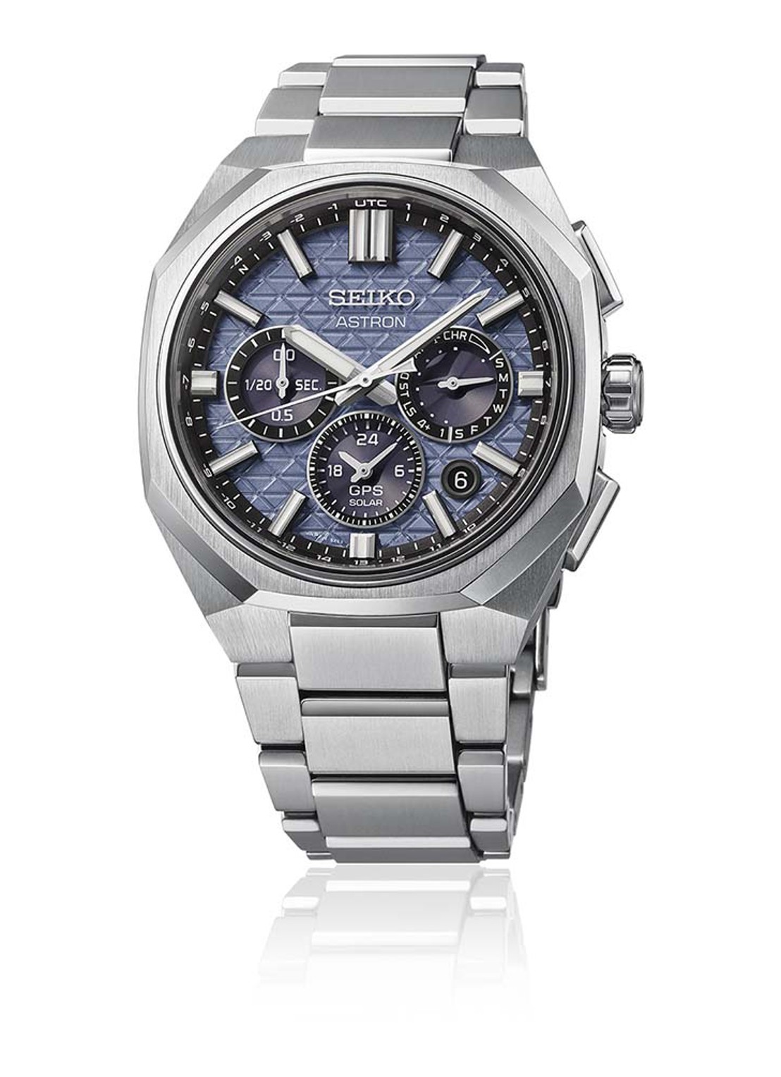 Seiko Astron GPS Solar horloge HAB001J1 - detail 4 zilver