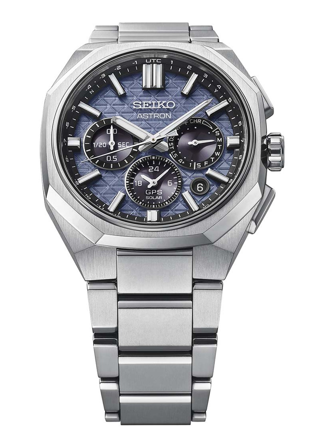 Seiko Astron GPS Solar horloge HAB001J1 - detail 5 zilver