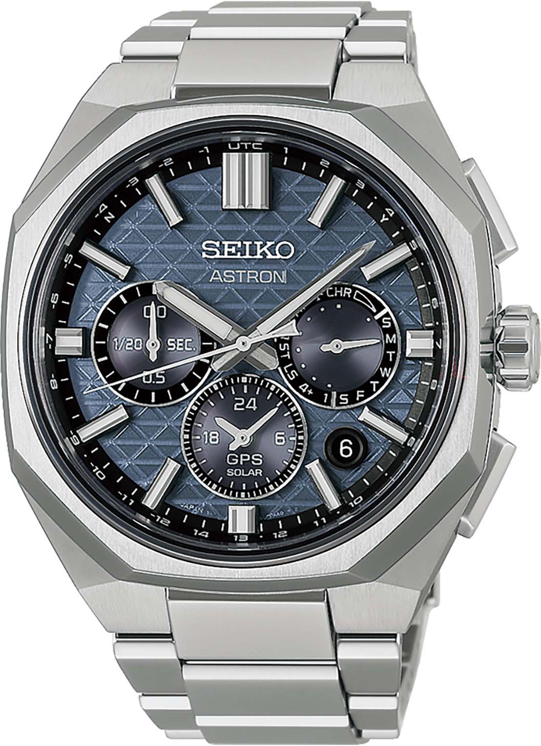 Seiko Astron GPS Solar horloge HAB001J1 - voorkant zilver