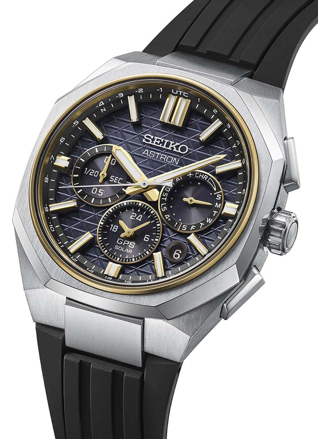 Seiko Astron GPS Solar horloge HAB003J1 - detail 4 zilver