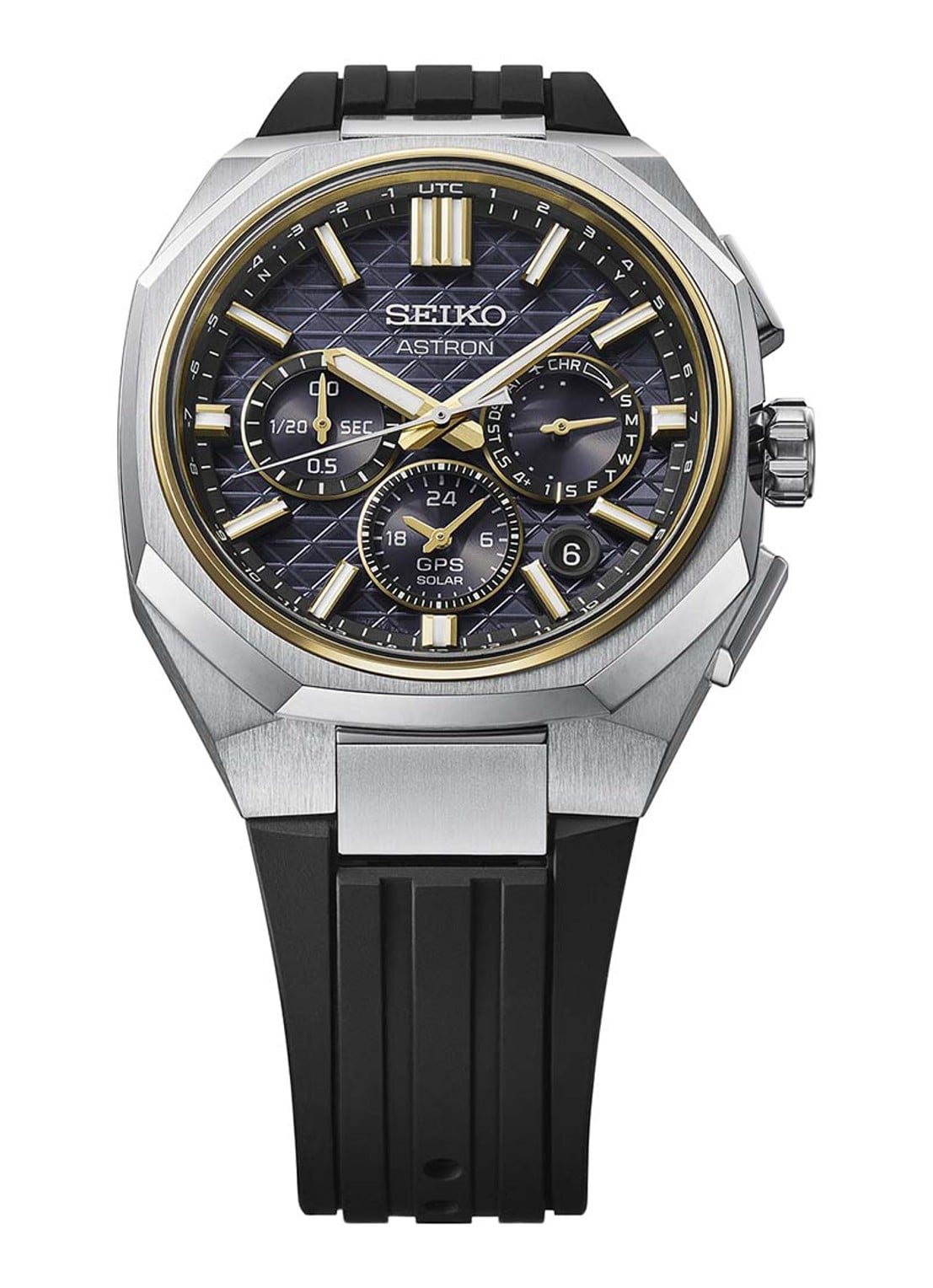 Seiko Astron GPS Solar horloge HAB003J1 - detail 5 zilver