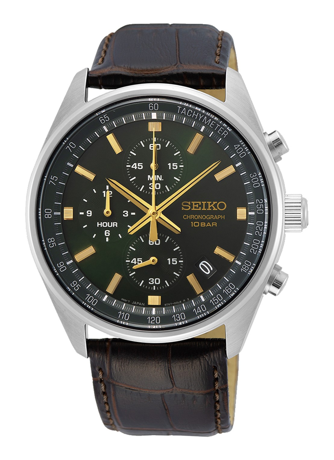 Seiko Chrono horloge SSB385P1 - voorkant zilver