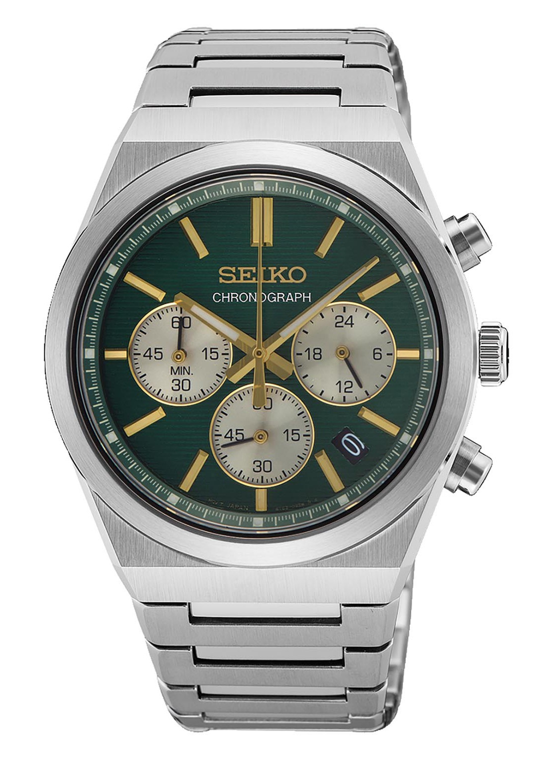 Seiko Horloge SSB461P1 - voorkant zilver