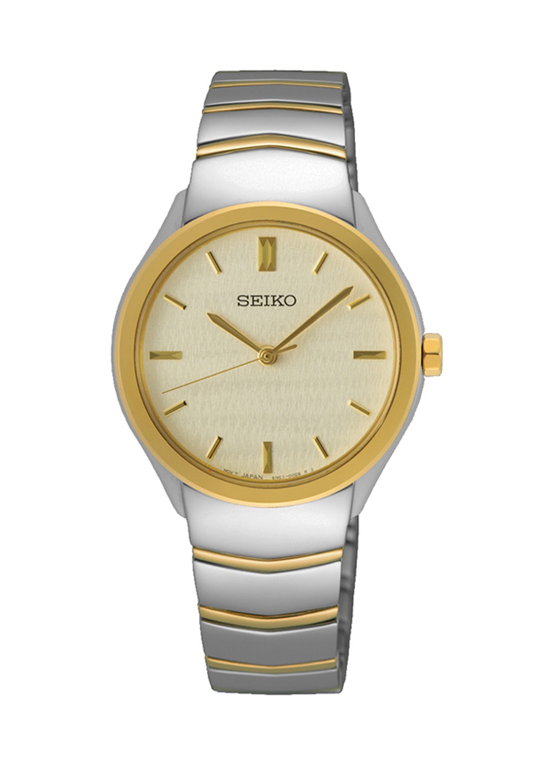 Seiko Horloge SUR550P1 - voorkant goud