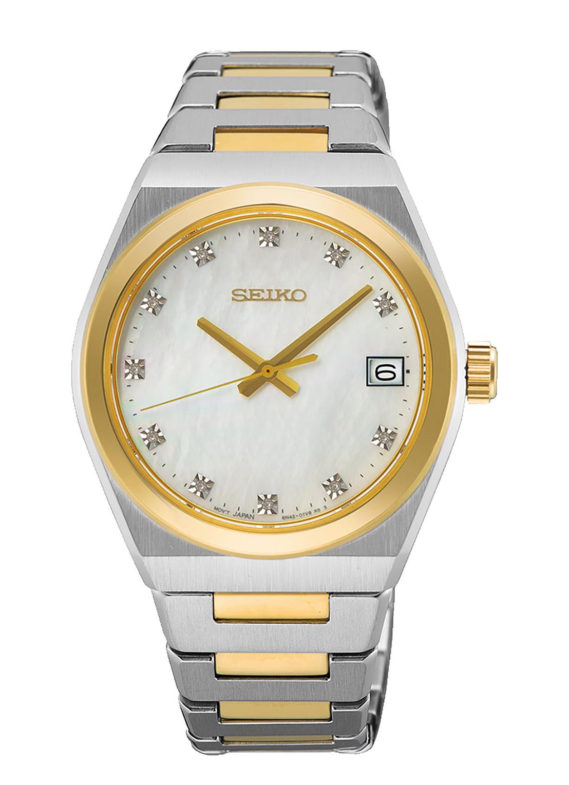 Seiko Horloge SUR604P1 - voorkant zilver