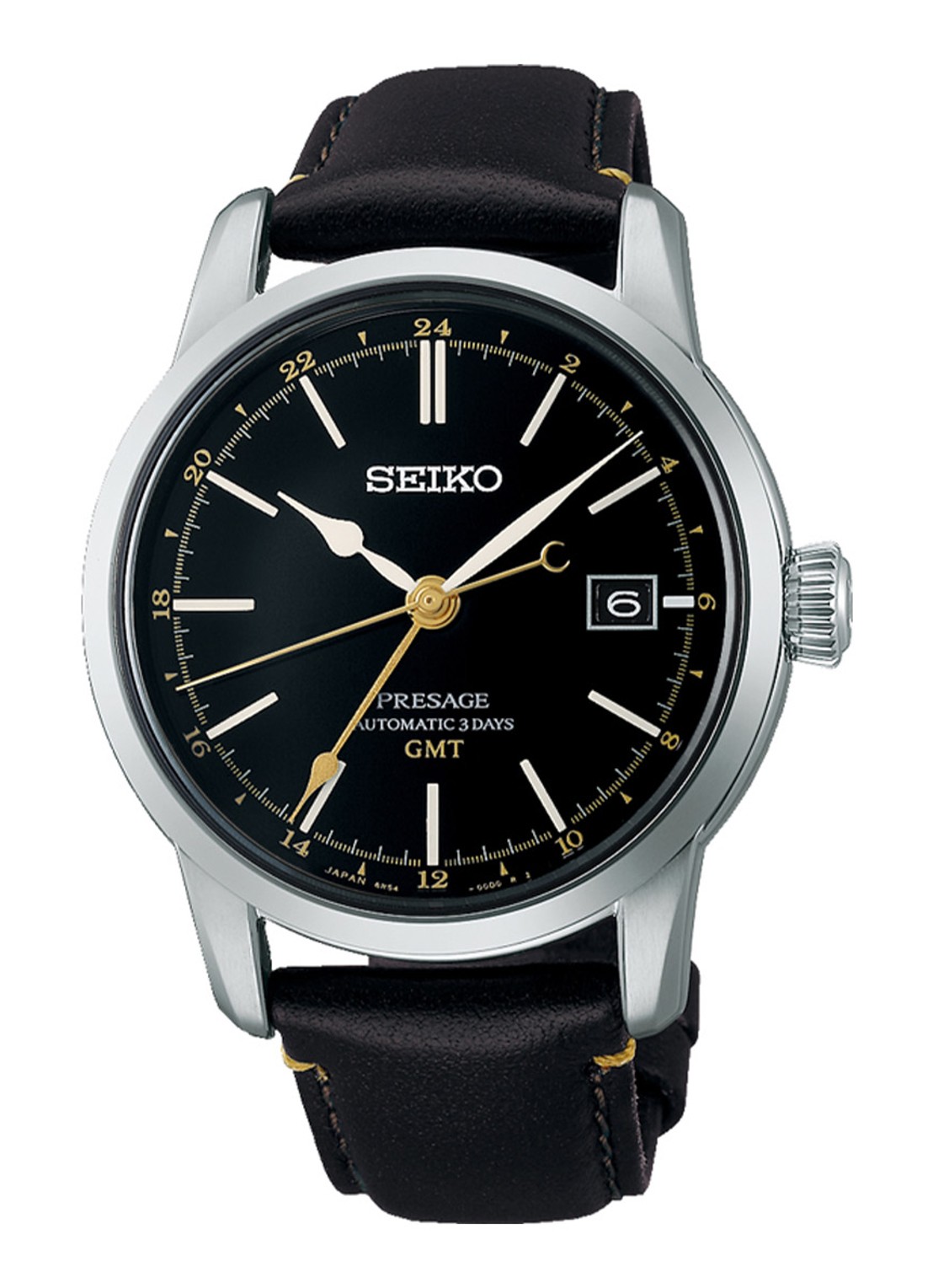 Seiko Presage Automatic horloge SPB447J1 - voorkant bruin