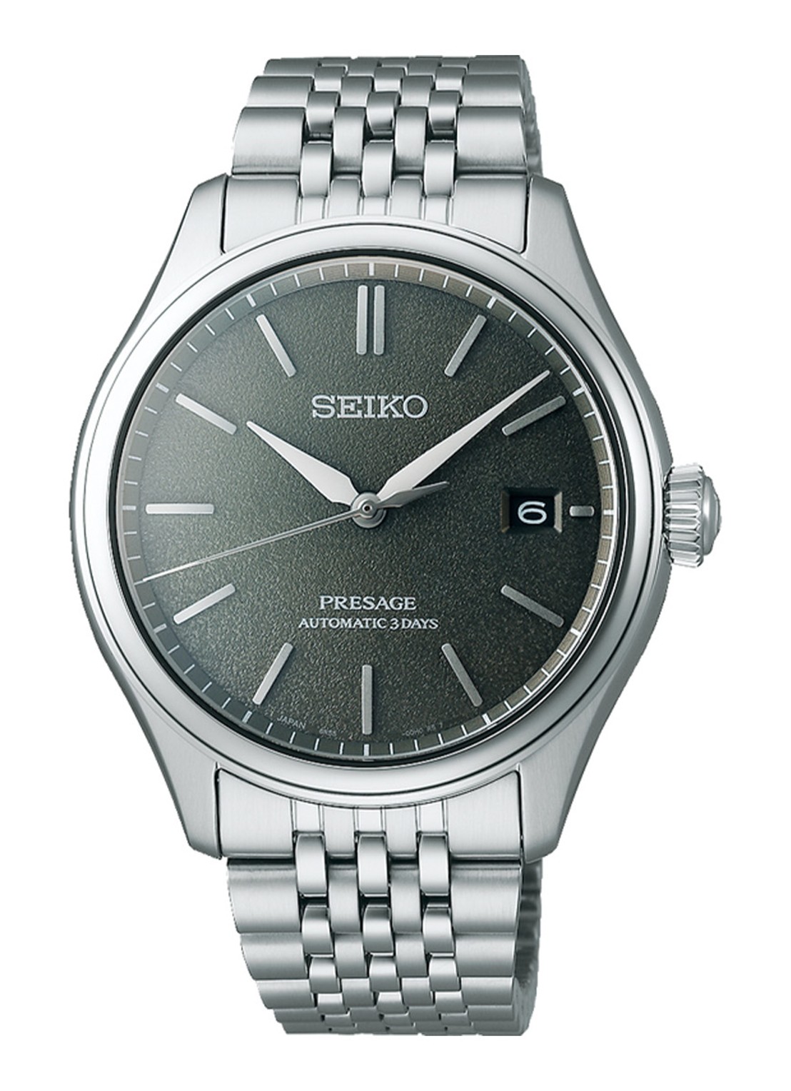 Seiko Presage Automatic horloge SPB465J1 - voorkant zilver
