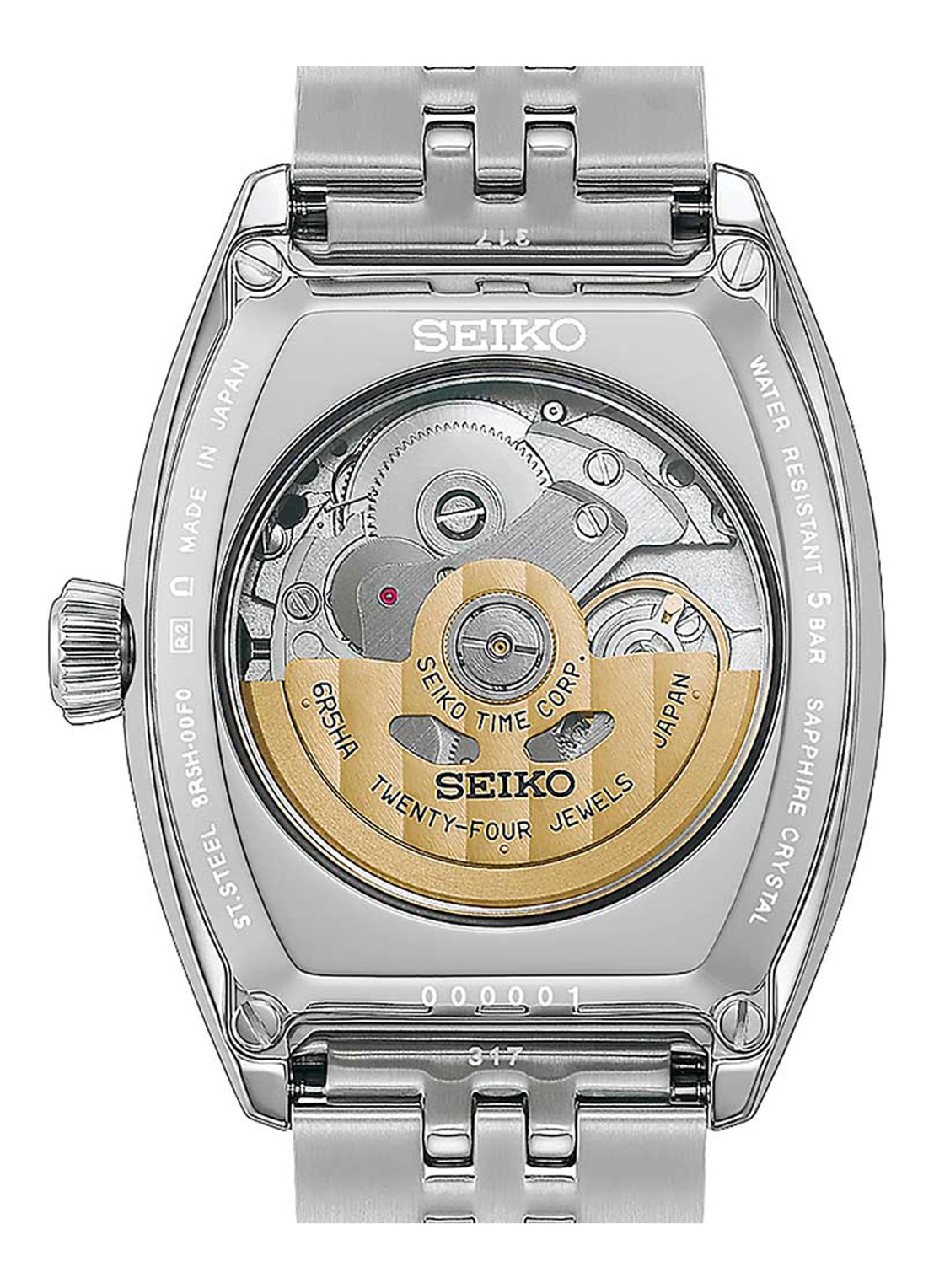 Seiko Presage Automatic horloge SPB537J1 - detail 4 zilver