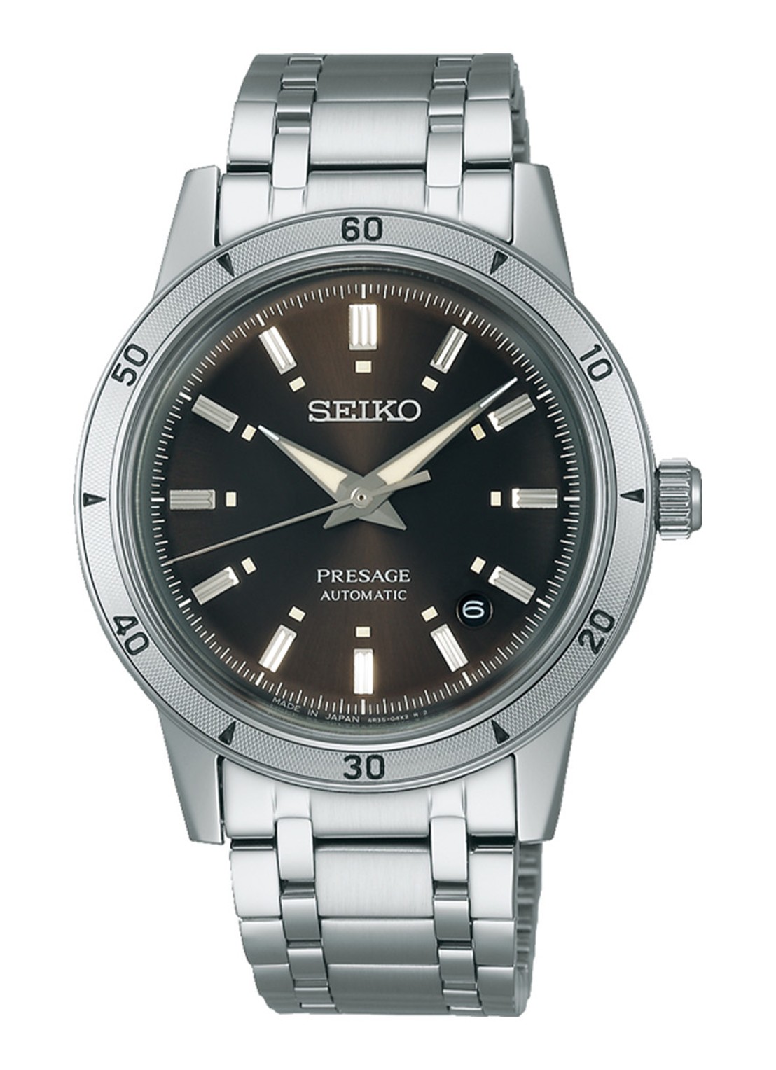 Seiko Presage Automatic horloge SRPL09J1 - voorkant zilver