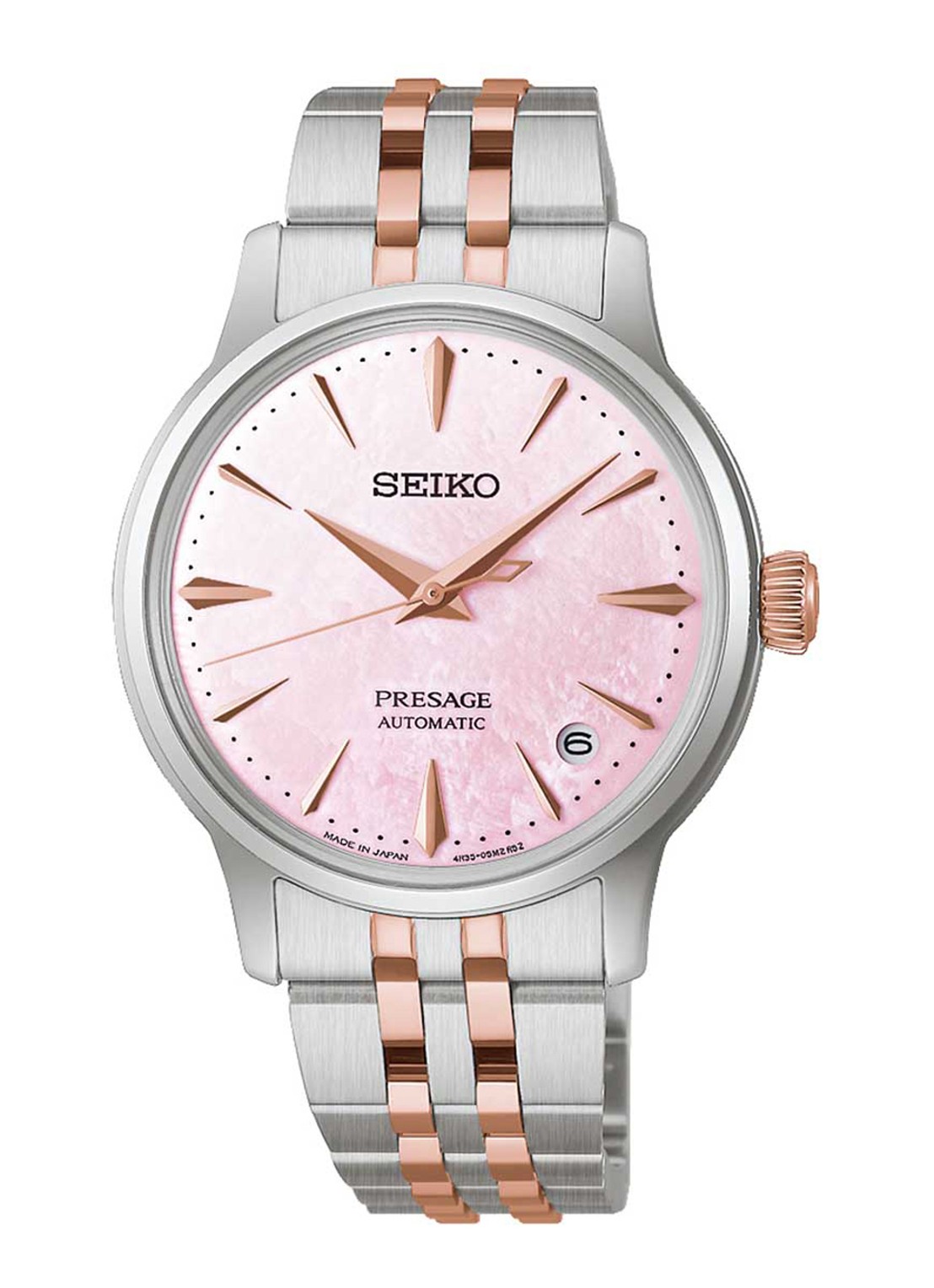 Seiko Presage Automatic horloge SRPM06J1 - Limited Edition - voorkant 5 zilver